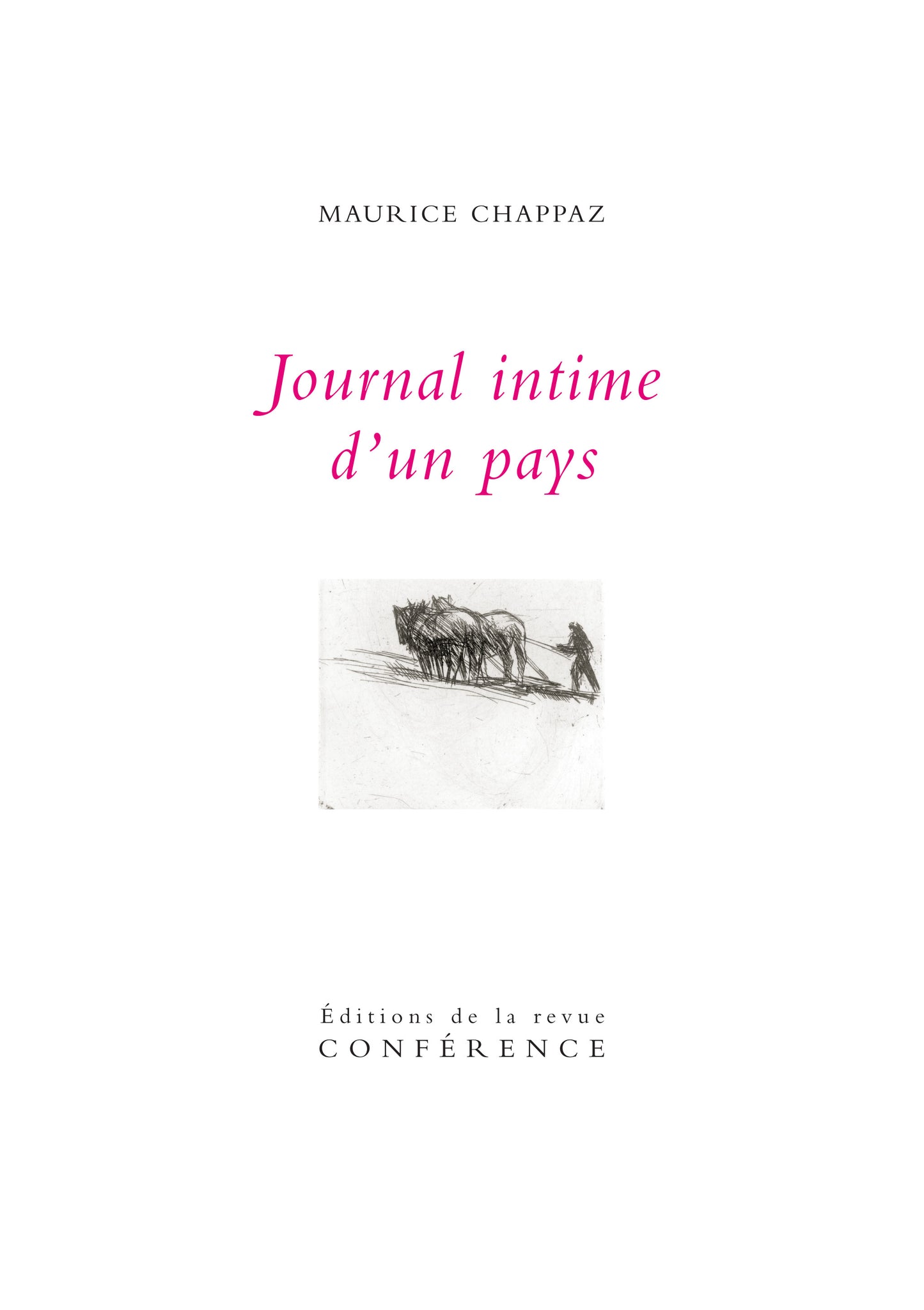 Journal intime d’un pays