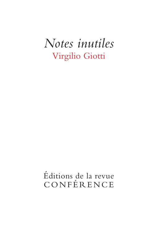 Notes inutiles