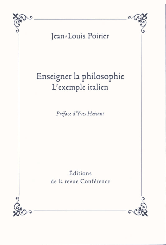 Enseigner la philosophie. L'exemple italien